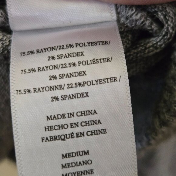 Rails Murray Sweatshirt Melange Grey Leopard Pullover Hooded Size M - Picture 10 of 10